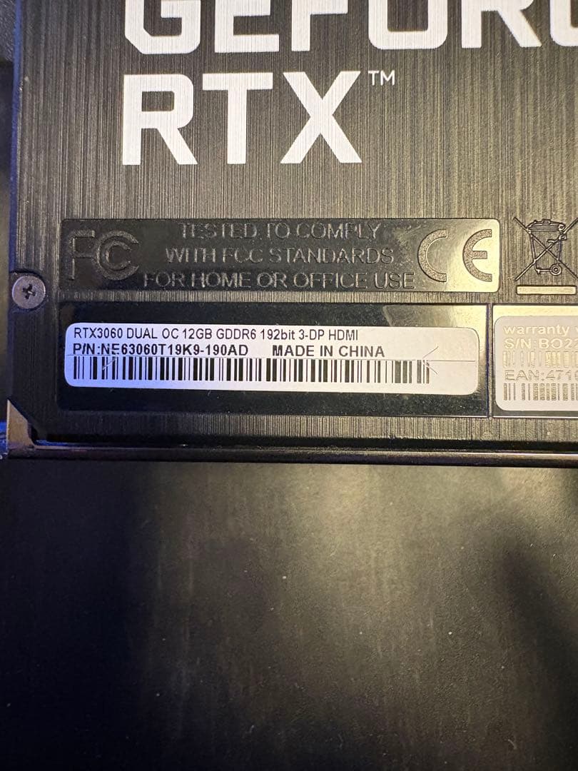 グラフィックボード・グラボ・ビデオカード NVIDIA GeForce RTX 3060 12GB