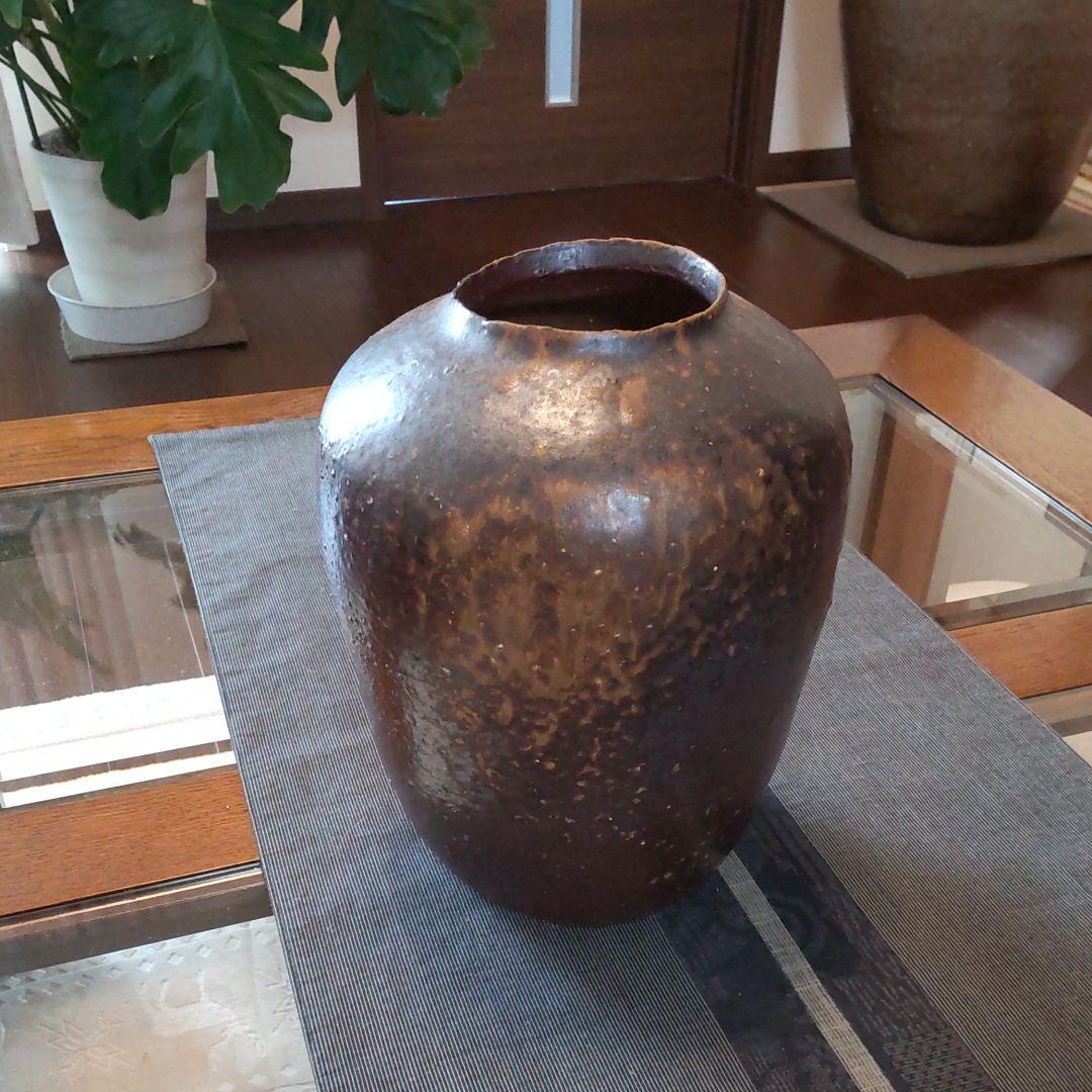 黒備前　花器　50　備前焼