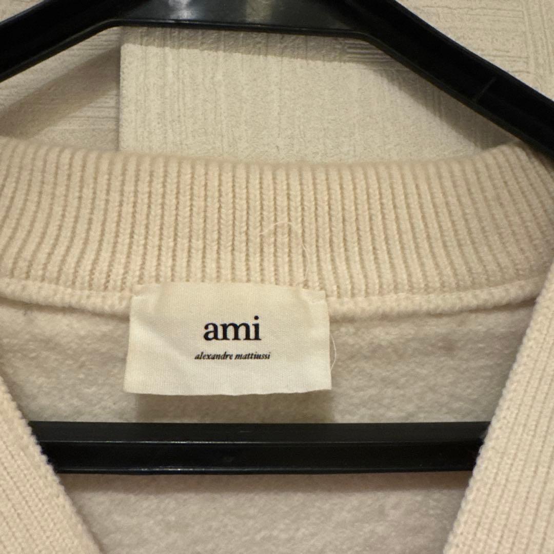 アミパリス Ami Paris カーディガン BFUKC002-018- 白