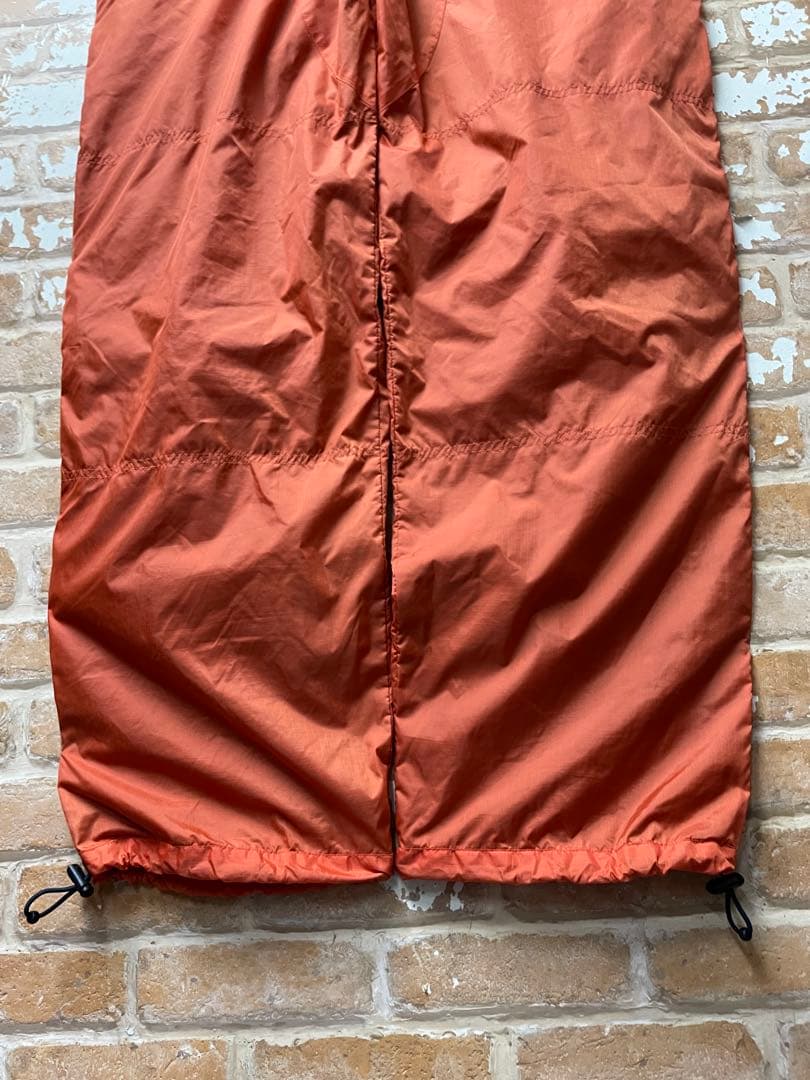 90s トリプルファイブソウル　ナイロンパンツ　オレンジ　刺繍　y2k 555