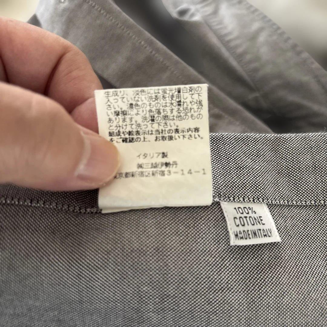 ノブ／フィナモレ／コットンシャツ／オックスフォード／ブルー