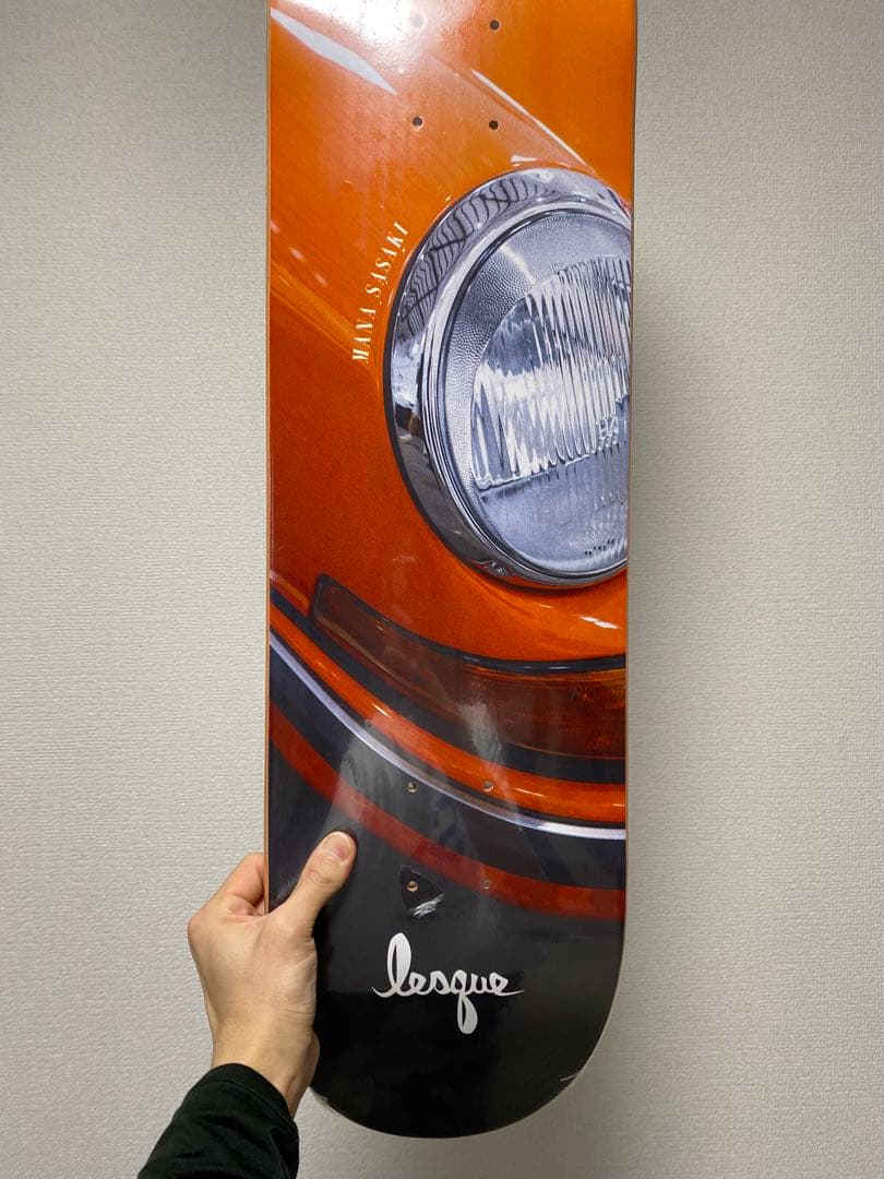 lesque スケートボードデッキ オレンジ