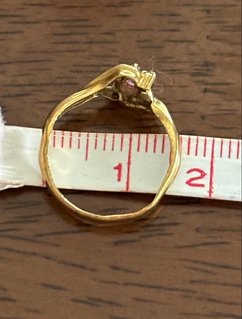 ルビーダイヤ18Kリング　指輪