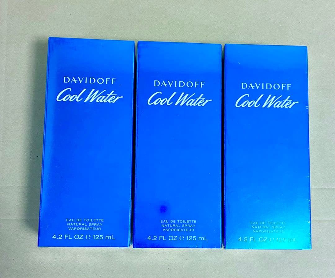 ★新品★ ダビドフ クールウォーター EDT 125ml ×3本セット★送料無料