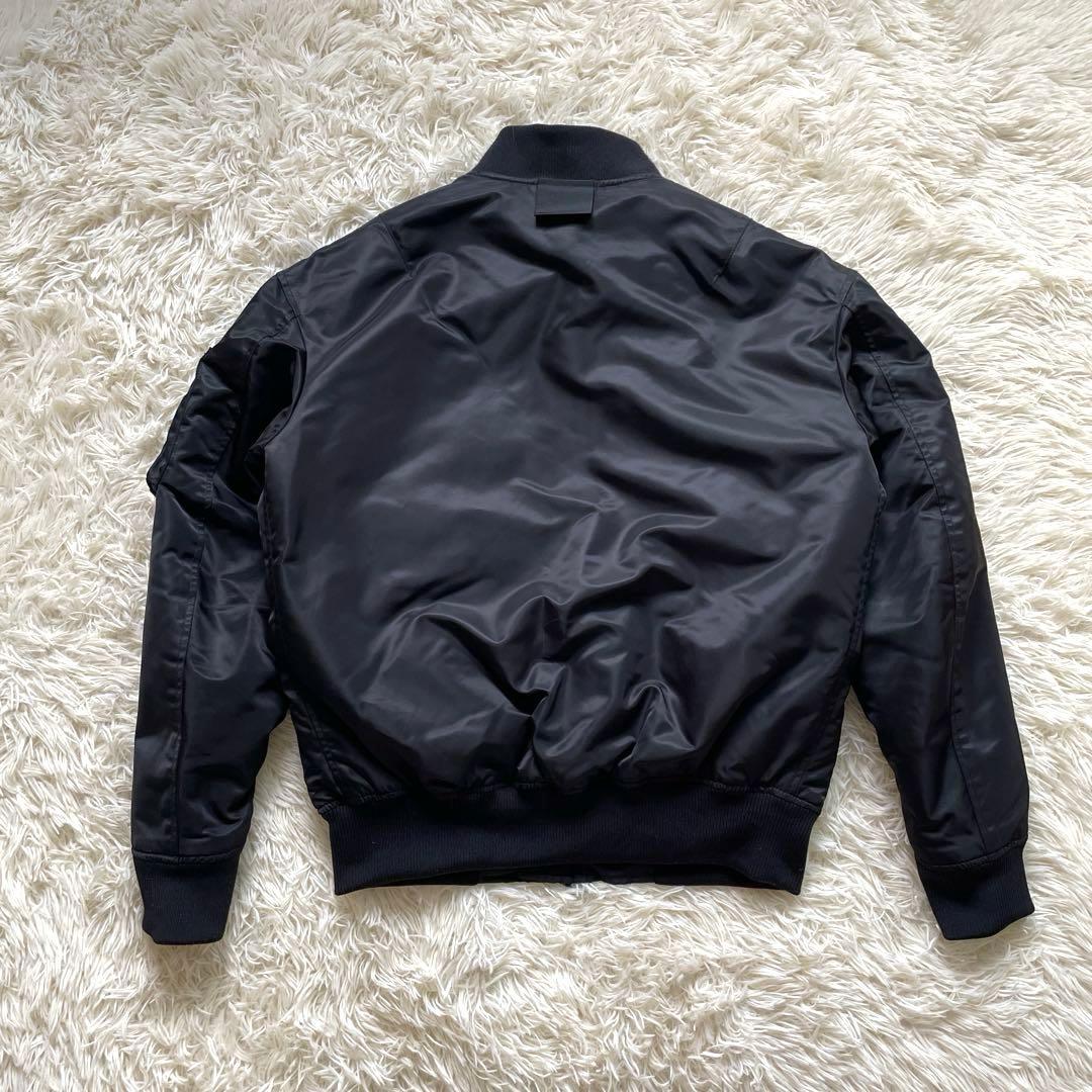 美品 UNIQLO +J MA-1 フライトジャケット ダウン ブラック S