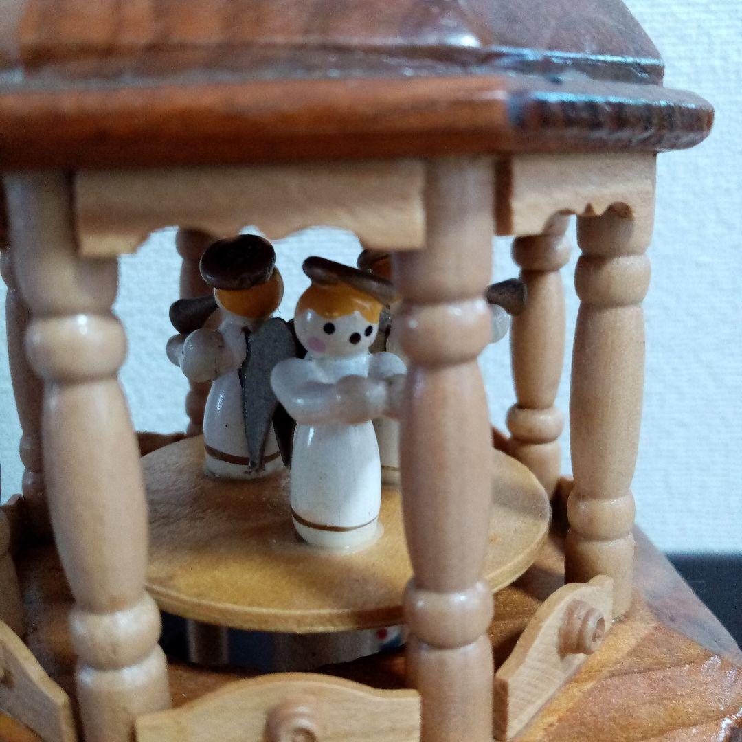 ドイツ製　くるみ割り人形&オルゴールツリー（木製、回転式）