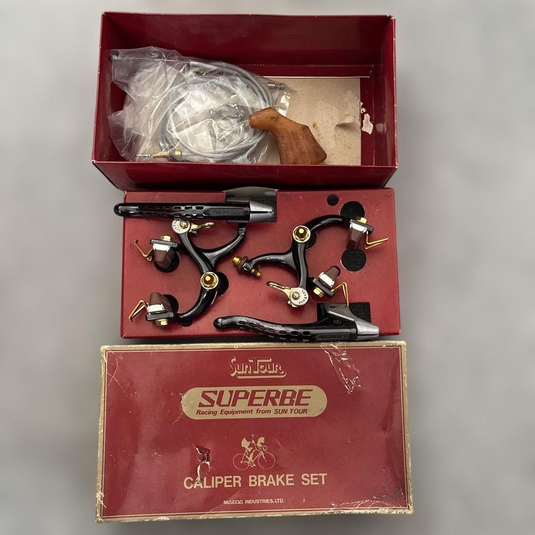 SUNTOUR SUPERBE PRO キャリパーブレーキセットブラックゴールド