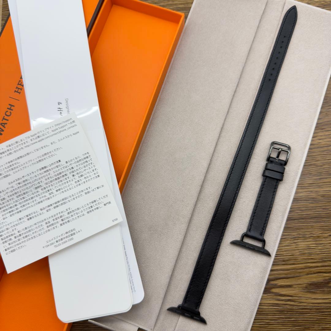 2997 ほぼ未使用　Apple Watch エルメス　ブラックドゥブルトゥール