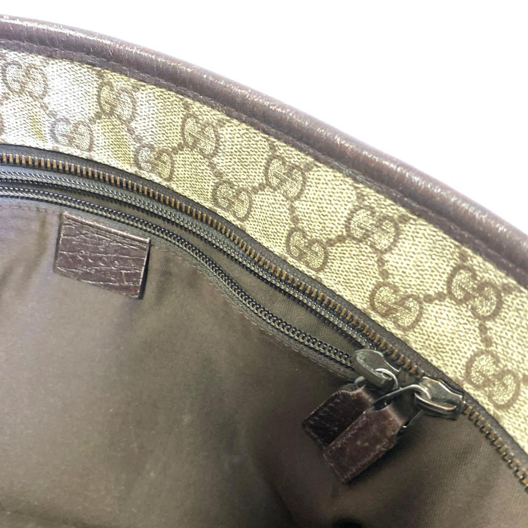 グッチ トートバッグ 肩掛け GGスプリーム PVC×レザー A4