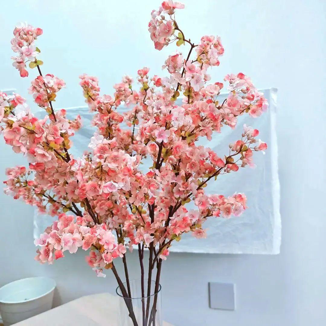 桜のアートフラワー 造花　7本　約110cm