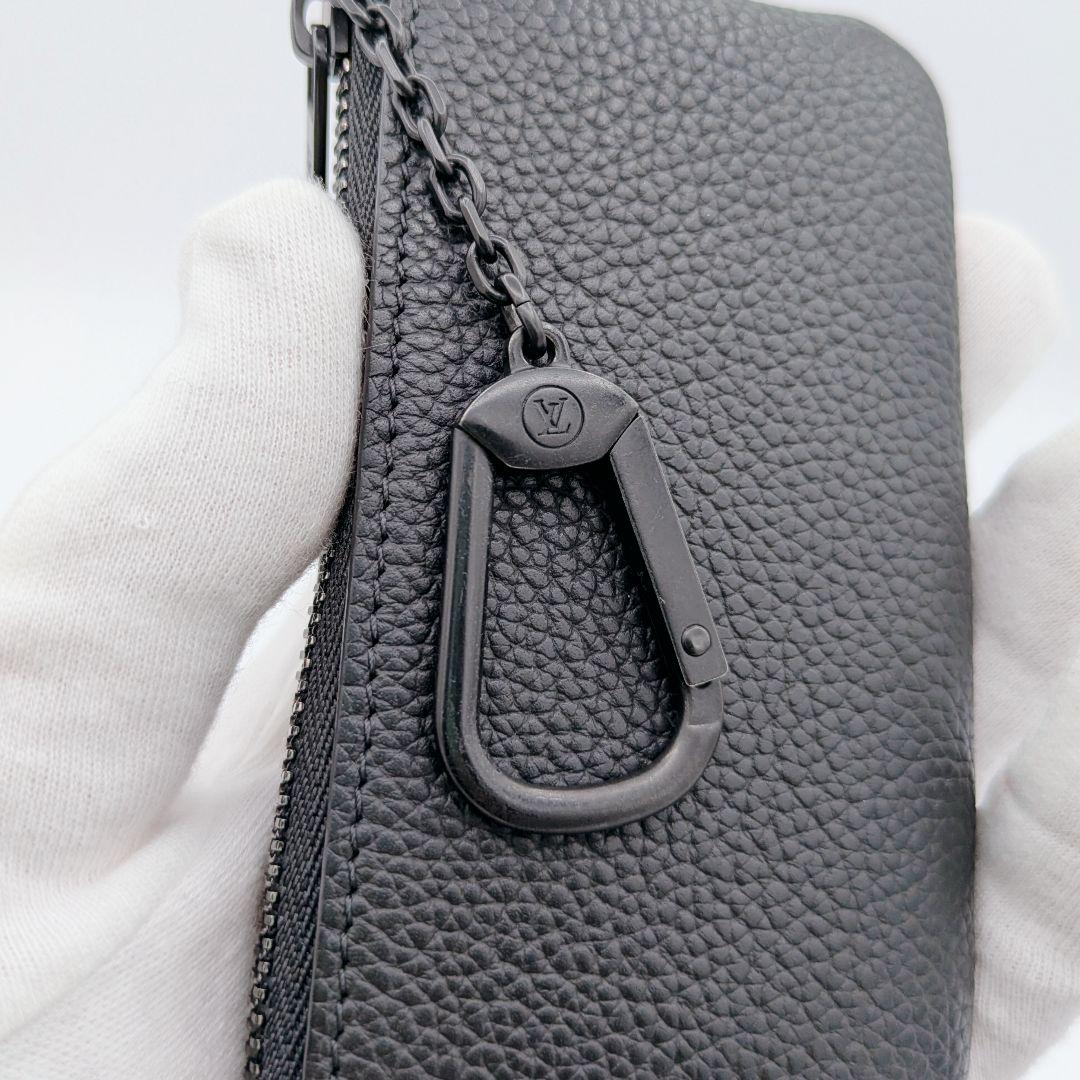 Louis Vuitton ブラック ヴィトン LV アエログラム ケース