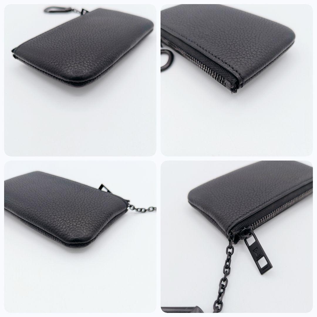 Louis Vuitton ブラック ヴィトン LV アエログラム ケース