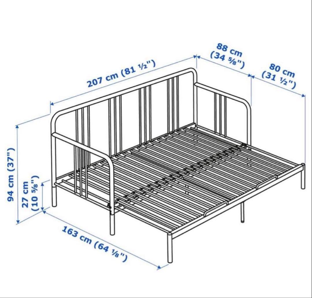 【30%オフ】IKEA ベッド (シングル/ダブル可)
