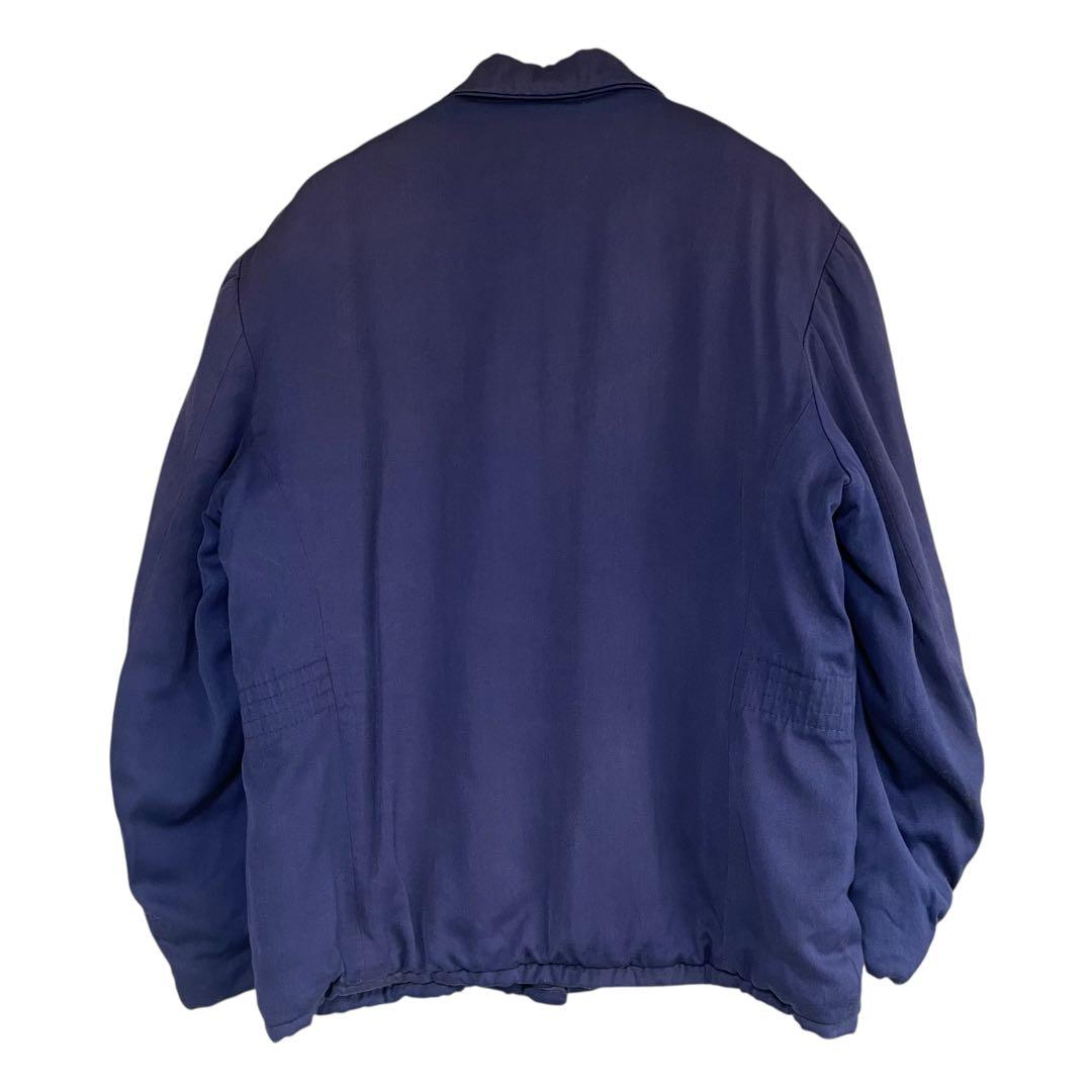 50s ウールギャバジン ジャケット ナス紺 襤褸 L相当 Conmatic