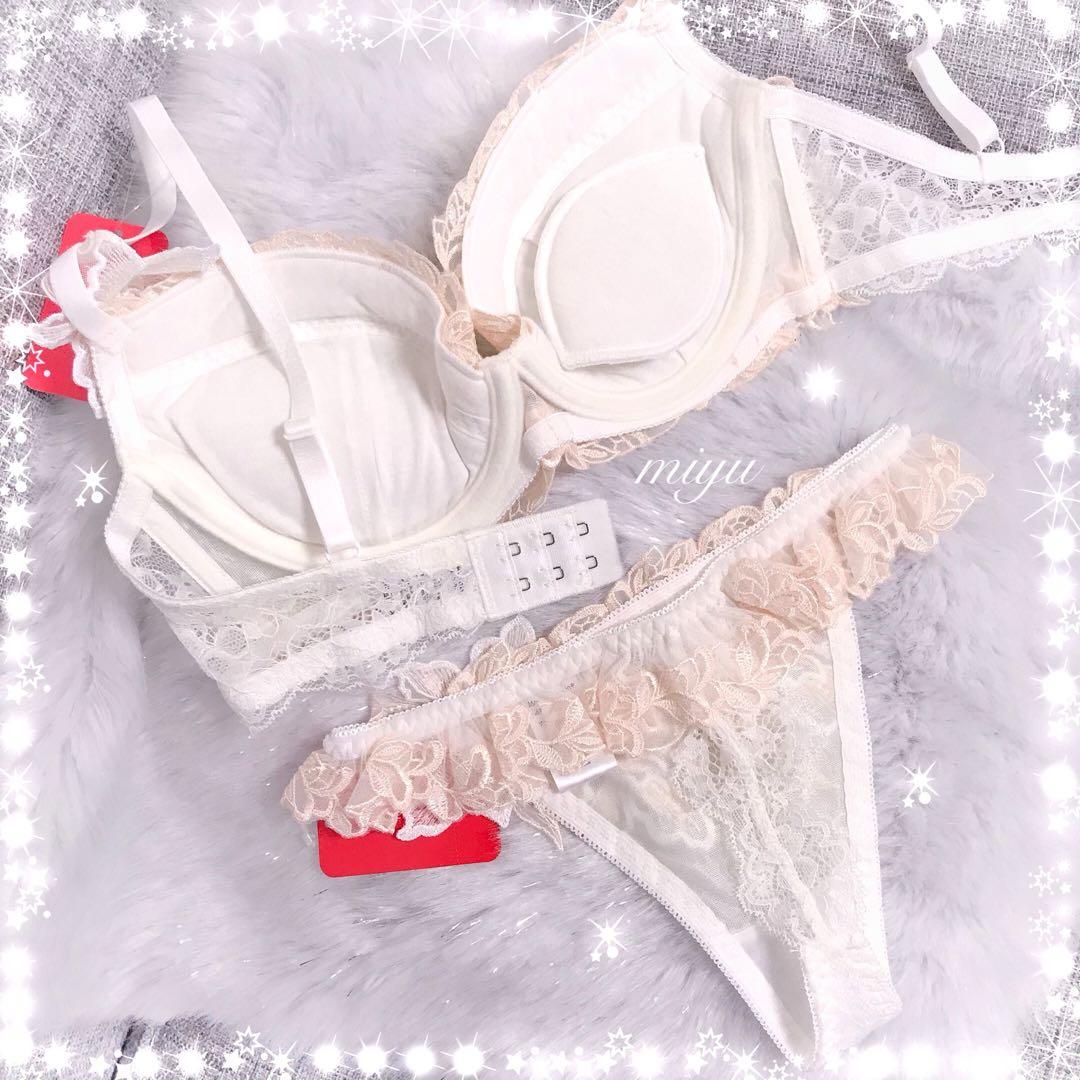 りにゃんさま専用★オフホワイトC65、Tバック♡追加ガーターL♡