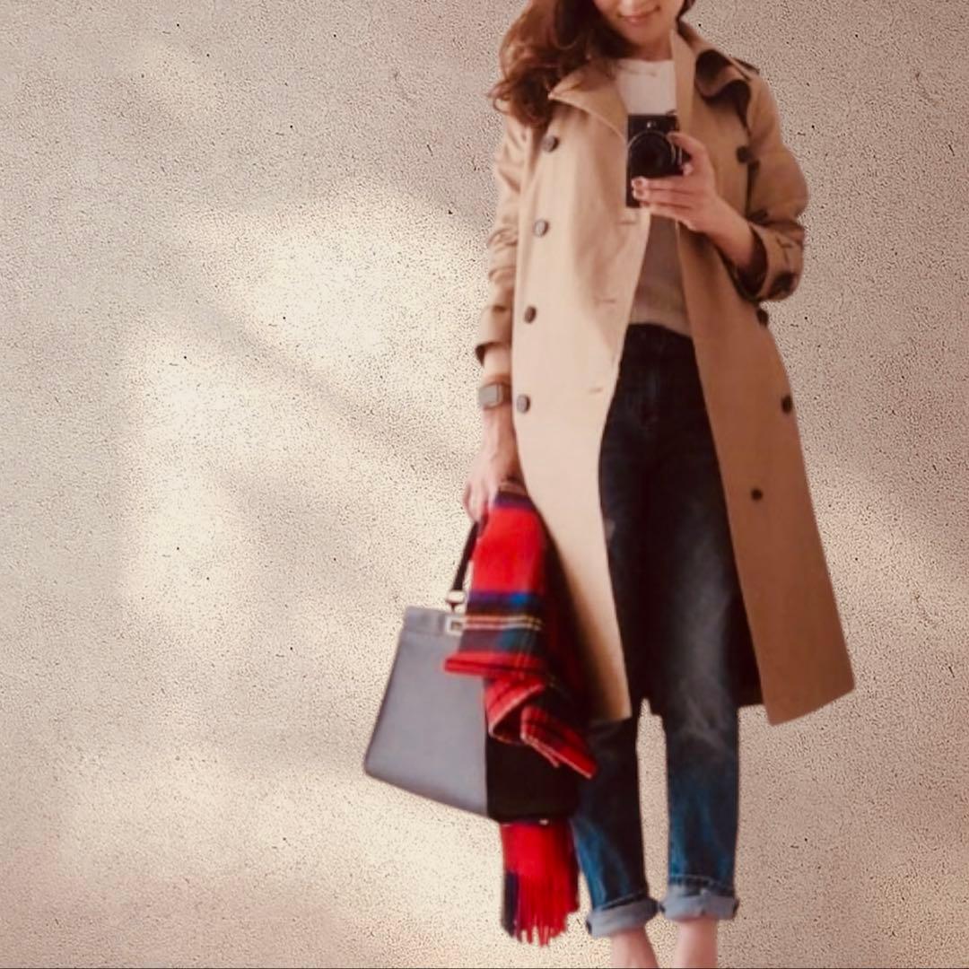 【美品】✨HYKE トレンチコートライナー付け2Way　ベージュ　サイズ2