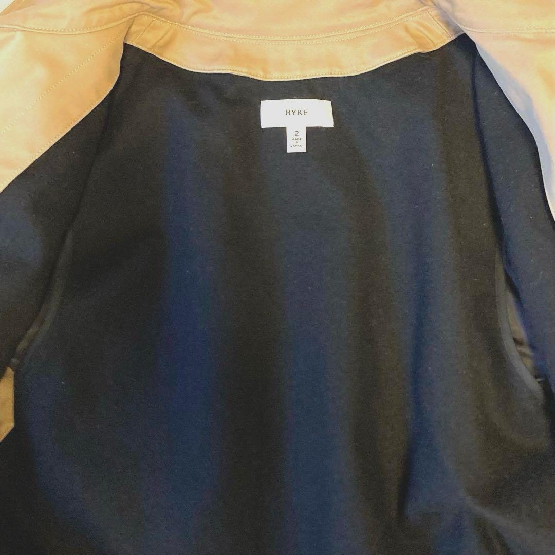 【美品】✨HYKE トレンチコートライナー付け2Way　ベージュ　サイズ2