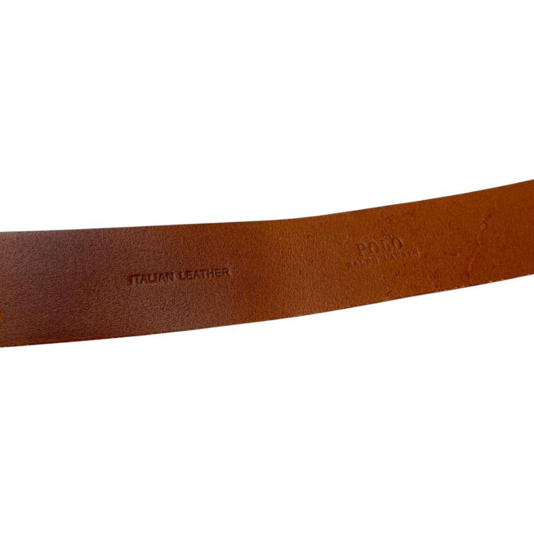 美品 Polo Ralph Lauren 3031 ベルト 本革 ゴールド金具