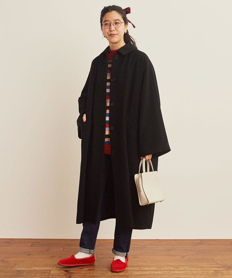 fig London エアリアルパイル Phebe コート