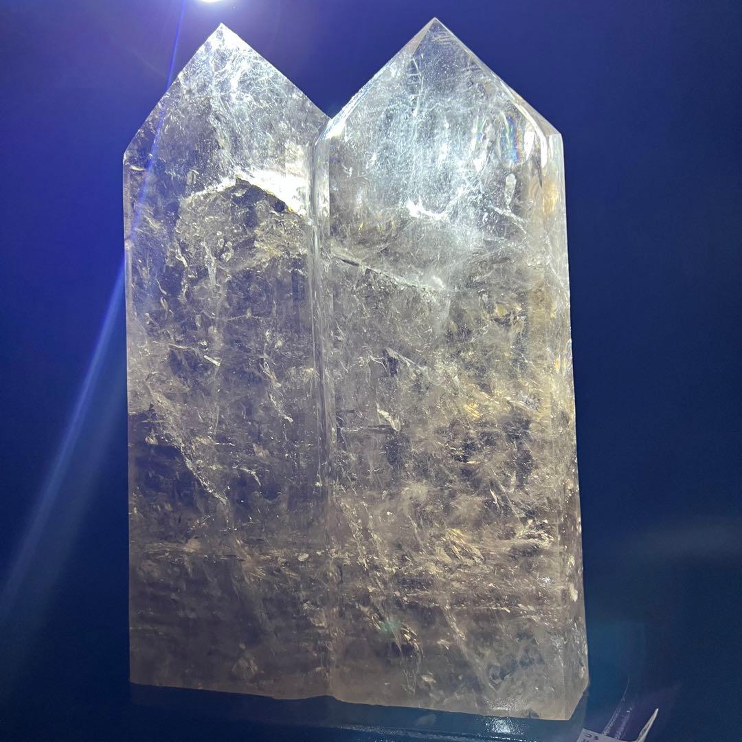 ✳️超極上水晶✨レインボー ファントム スモーキークォーツ ツインポイント 天然石