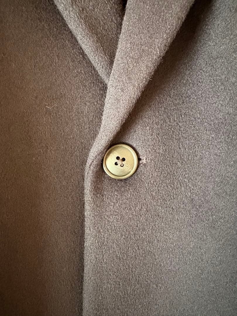 【美品】+J ユニクロ カシミヤ チェスターコート ジルサンダー　ネイビー　M