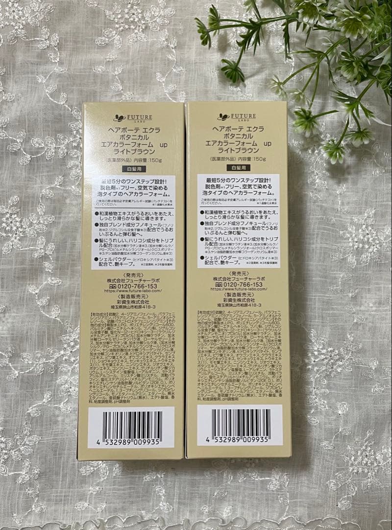 【新品】★最新版ヘアボーテエクラ／ボタニカルエアカラーフォームup150g★