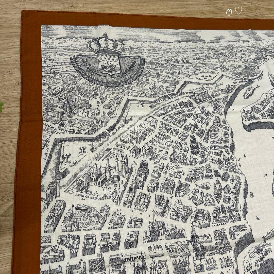 HERMESエルメス　カレ140　ジェアン　シテカヴァリエール　カシシル　馬の町