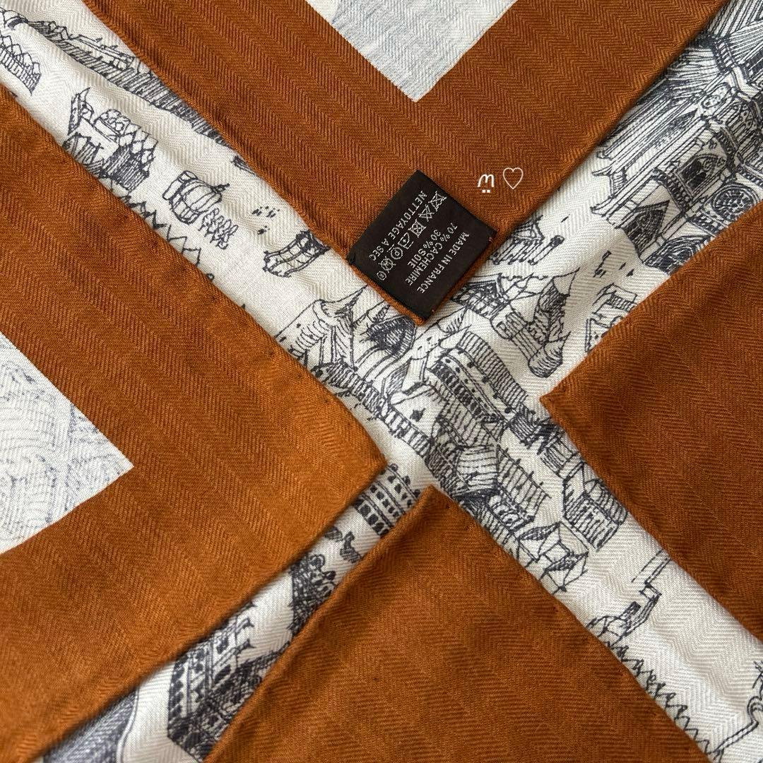 HERMESエルメス　カレ140　ジェアン　シテカヴァリエール　カシシル　馬の町