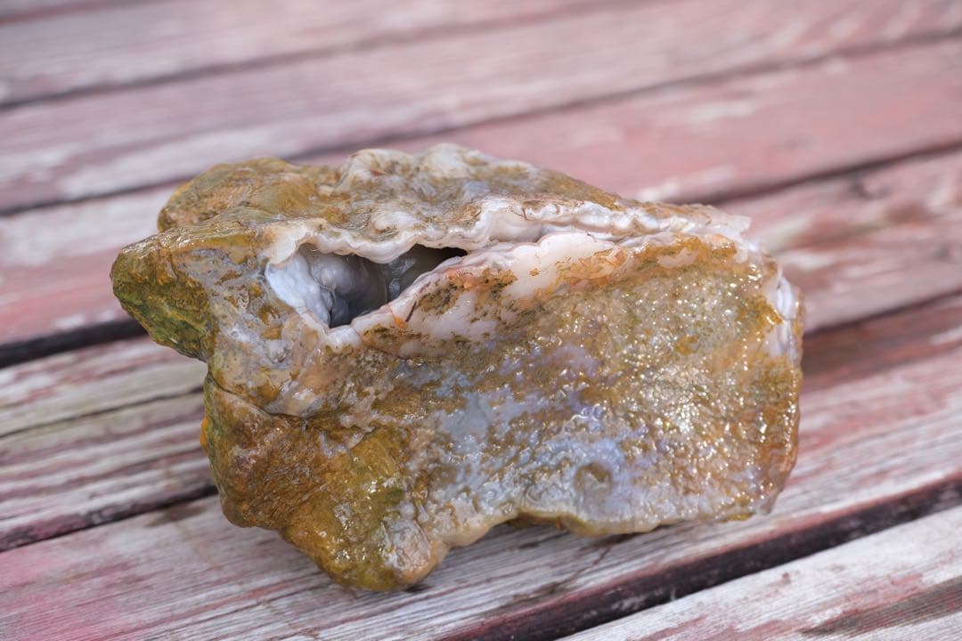 ゴビ石−1401 ゴビ瑪瑙　原石　『纏絲瑪瑙』