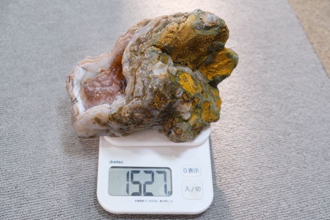 ゴビ石−1401 ゴビ瑪瑙　原石　『纏絲瑪瑙』