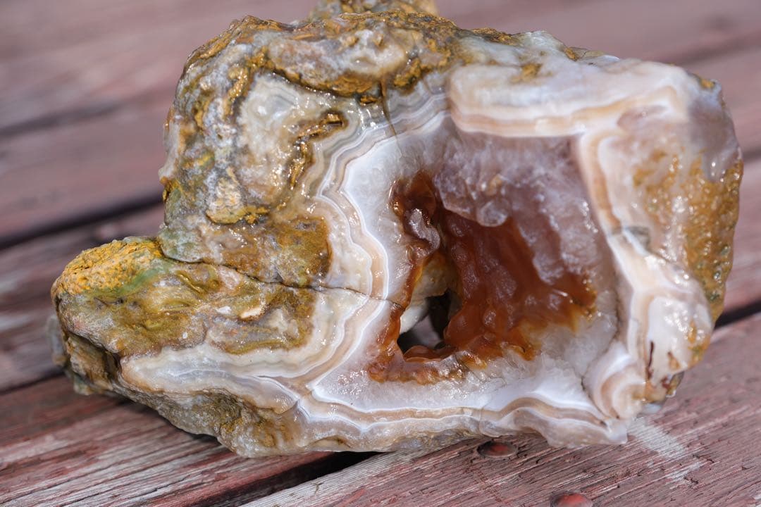 ゴビ石−1401 ゴビ瑪瑙　原石　『纏絲瑪瑙』