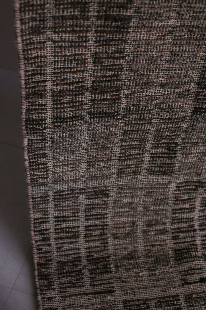 189×87 モロッコ　ベニワレン　新品　ウール　生成り　ブラウン　ベージュ