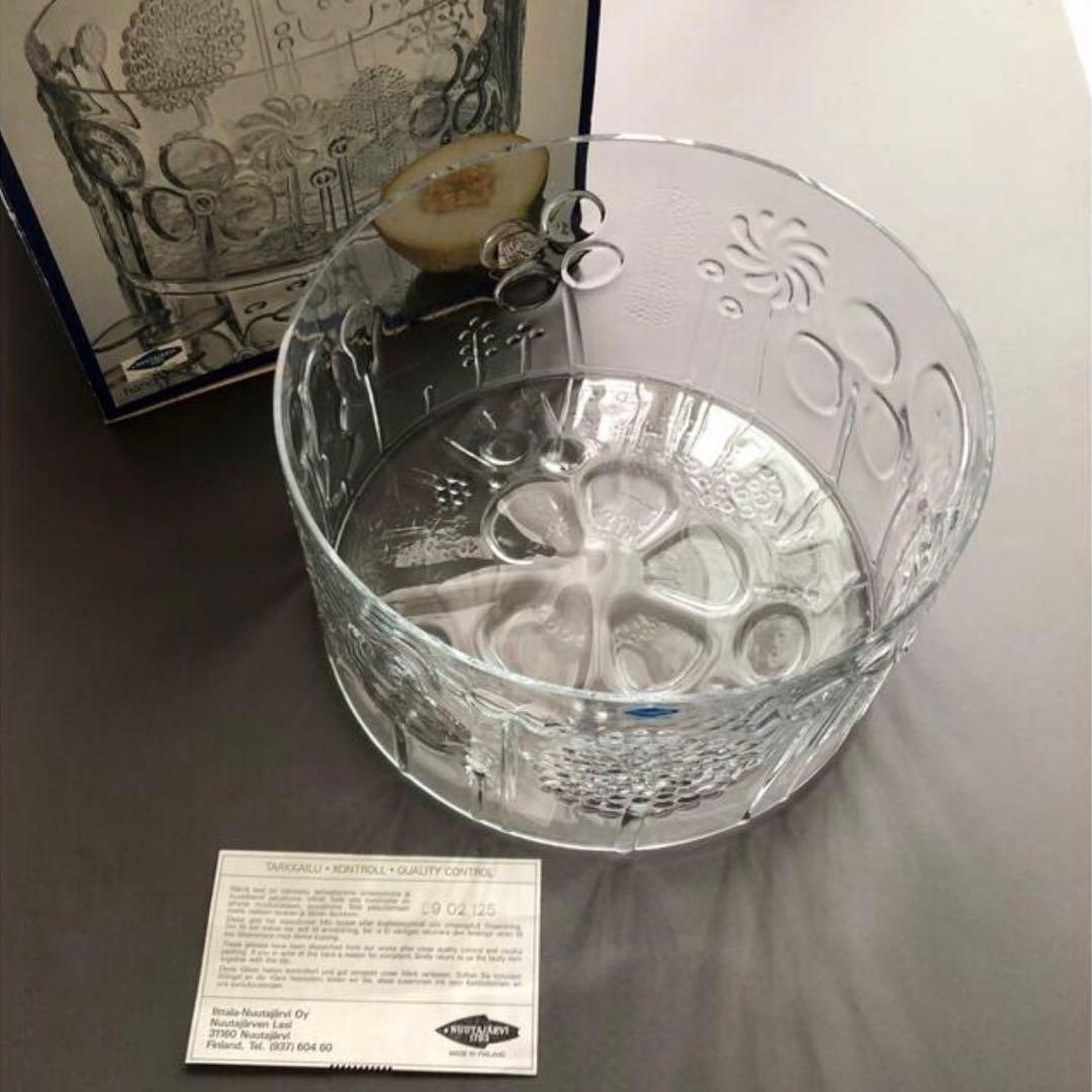 北欧ビンテージ【Nuutajarvi・ヌータヤルヴィ】Flora フローラボウル