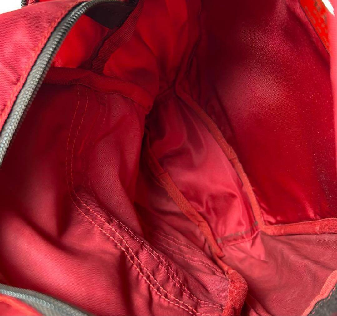 PRADA プラダ　リュック　三角ロゴ　多収納　レッド