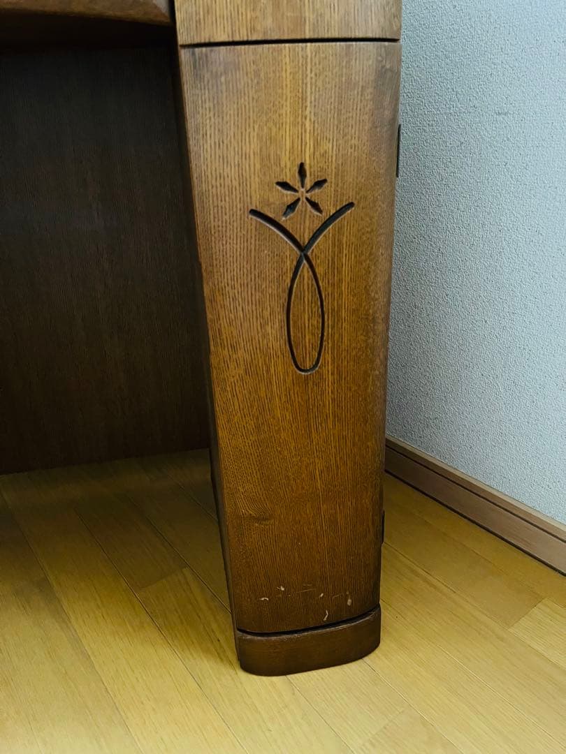 アンティーク調 ミラー付きドレッサー