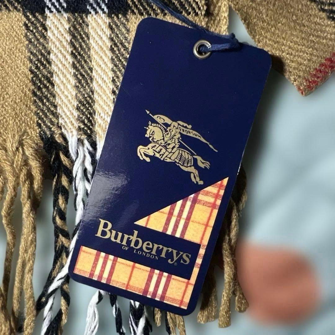 Burberrys チェック柄 マフラー 100%ラムウール 新品 ロングタイプ
