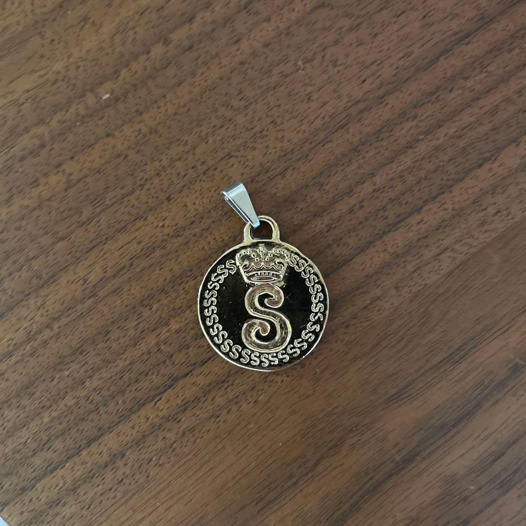 old stussy ネックレストップ　GOLD