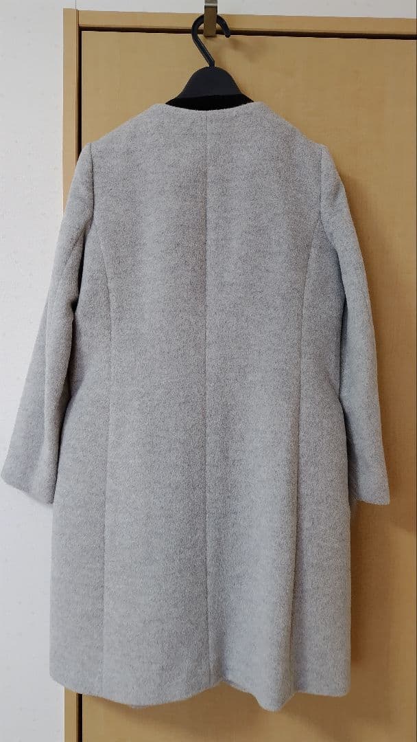 アナイ アンゴラノーカラーコート