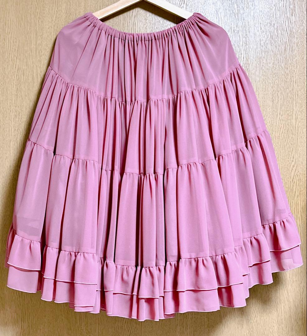 Victorian maiden　ボリュームシフォンフリルペチコートスカート