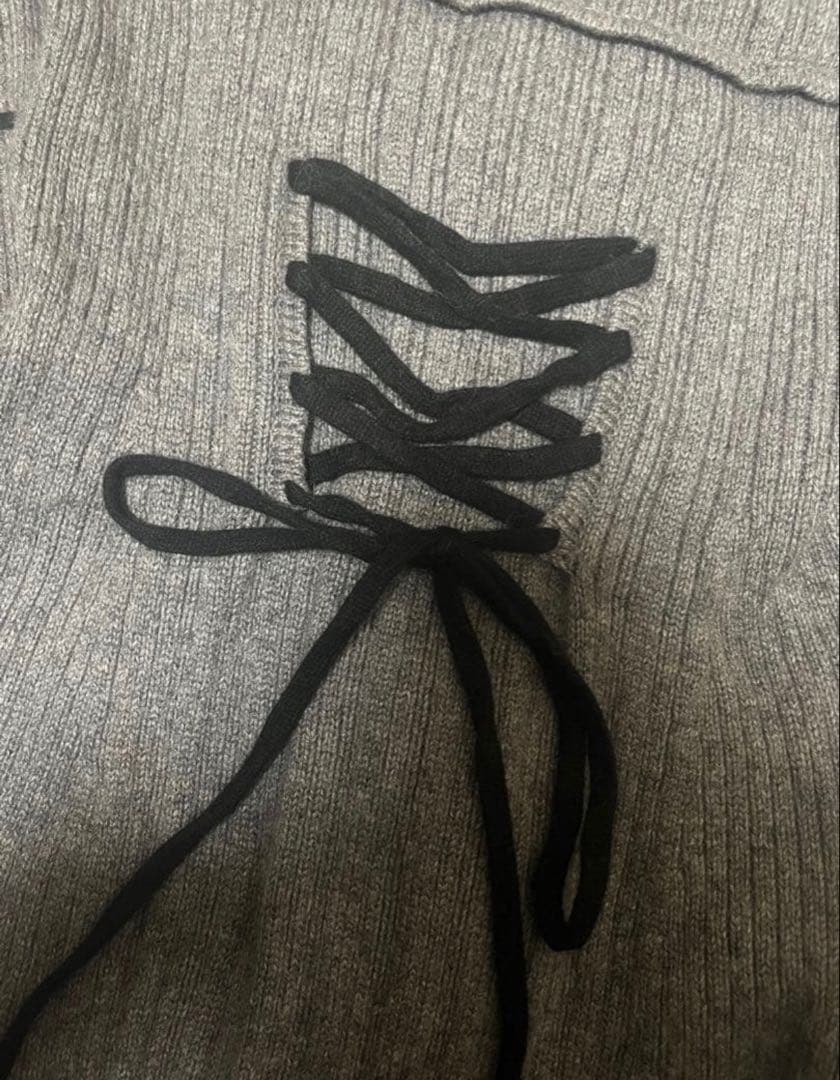 【値下なし】herlipto Back Lace-Up Knit Dress