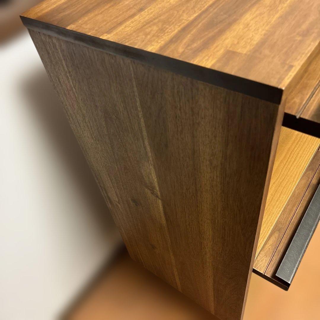 unico　SWELLA　スウェラ　レコードラック　アカシア材　W1190