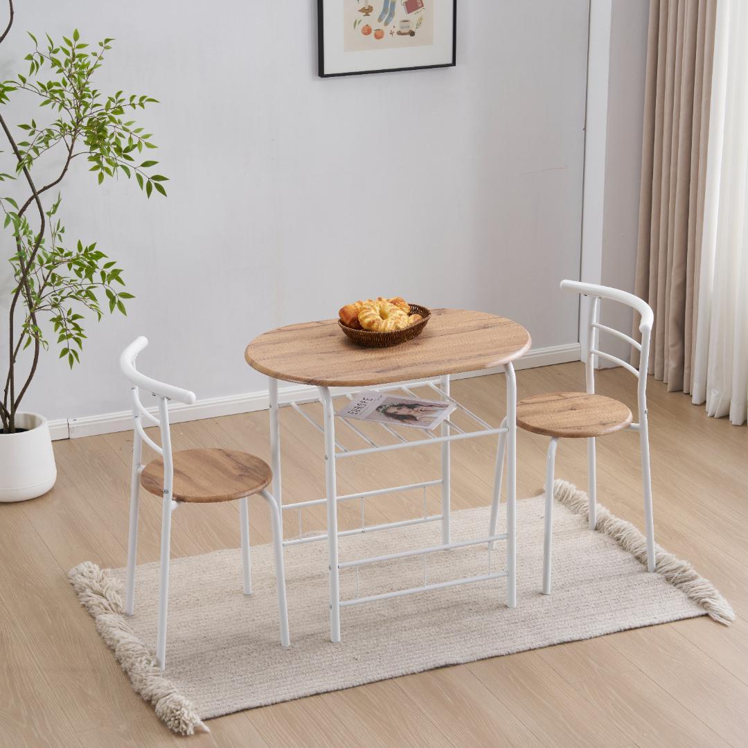 楕円形 ダイニング 3点セット ダイニングテーブル ダイニング　NATURAL