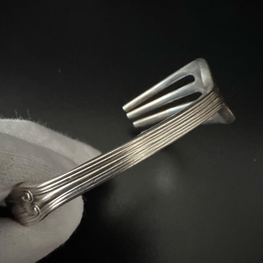 オールド　ティファニー バングル ブレスレット アンティーク シルバーカトラリー