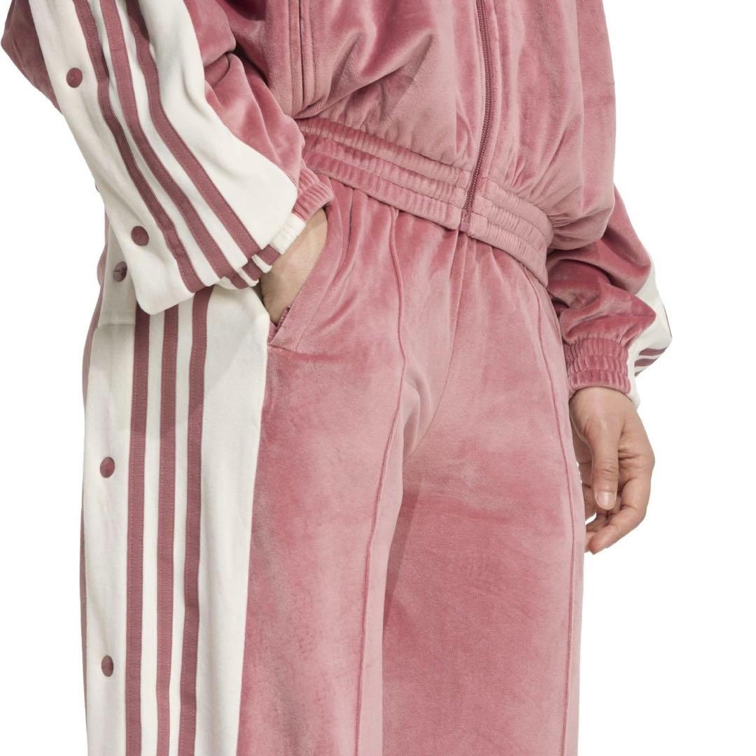 新品S⭐️adidas アディブレイク ベロア トラックトップ &パンツ ピンク
