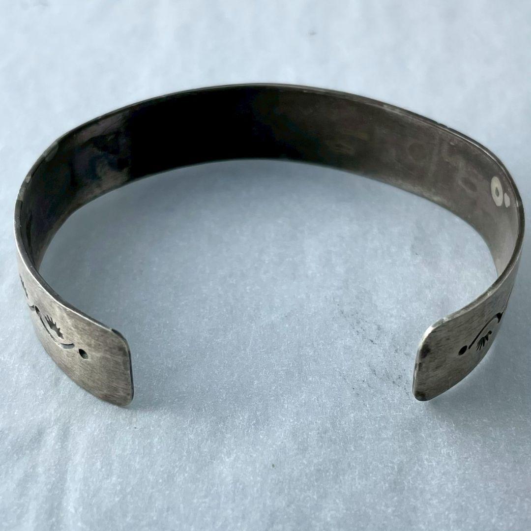 Navajo バングル B STERLING ナバホ族 ヴィンテージ シルバー