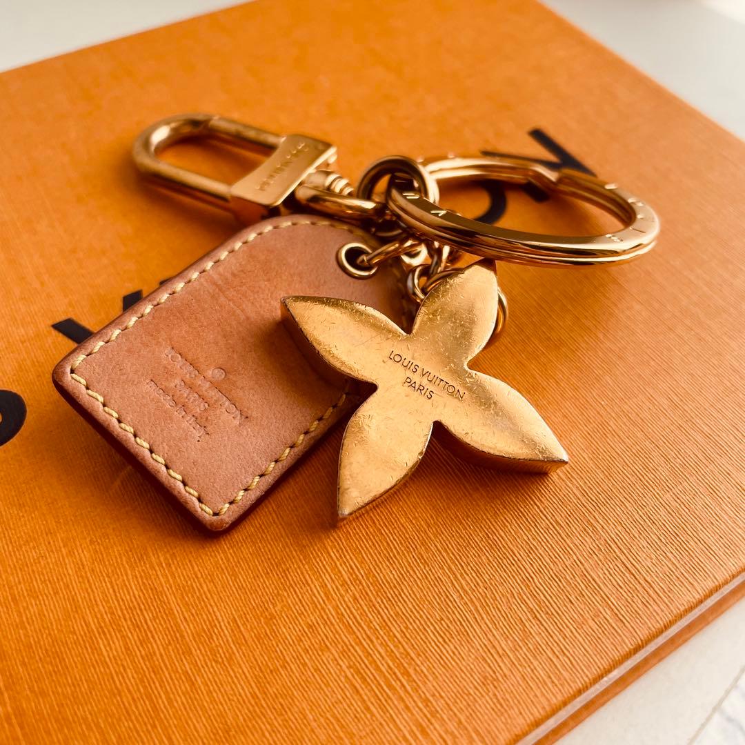 美品✨ルイヴィトンモノグラム ポルトクレ LVフォーユー キーリング ゴールド