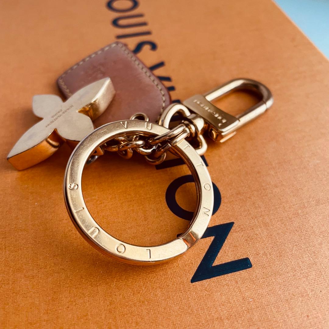 美品✨ルイヴィトンモノグラム ポルトクレ LVフォーユー キーリング ゴールド