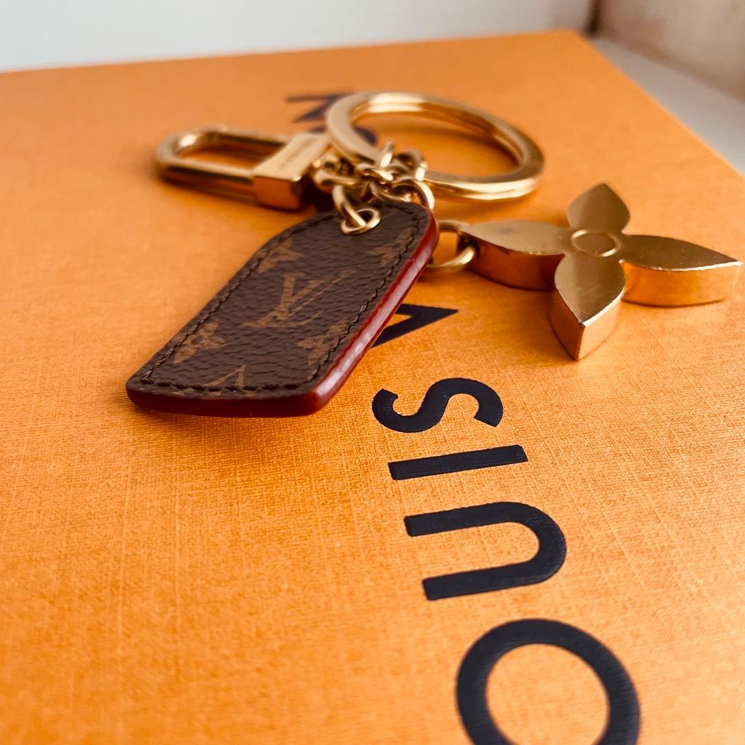 美品✨ルイヴィトンモノグラム ポルトクレ LVフォーユー キーリング ゴールド