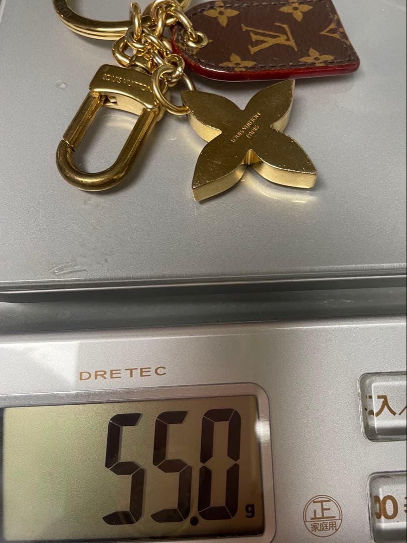 美品✨ルイヴィトンモノグラム ポルトクレ LVフォーユー キーリング ゴールド