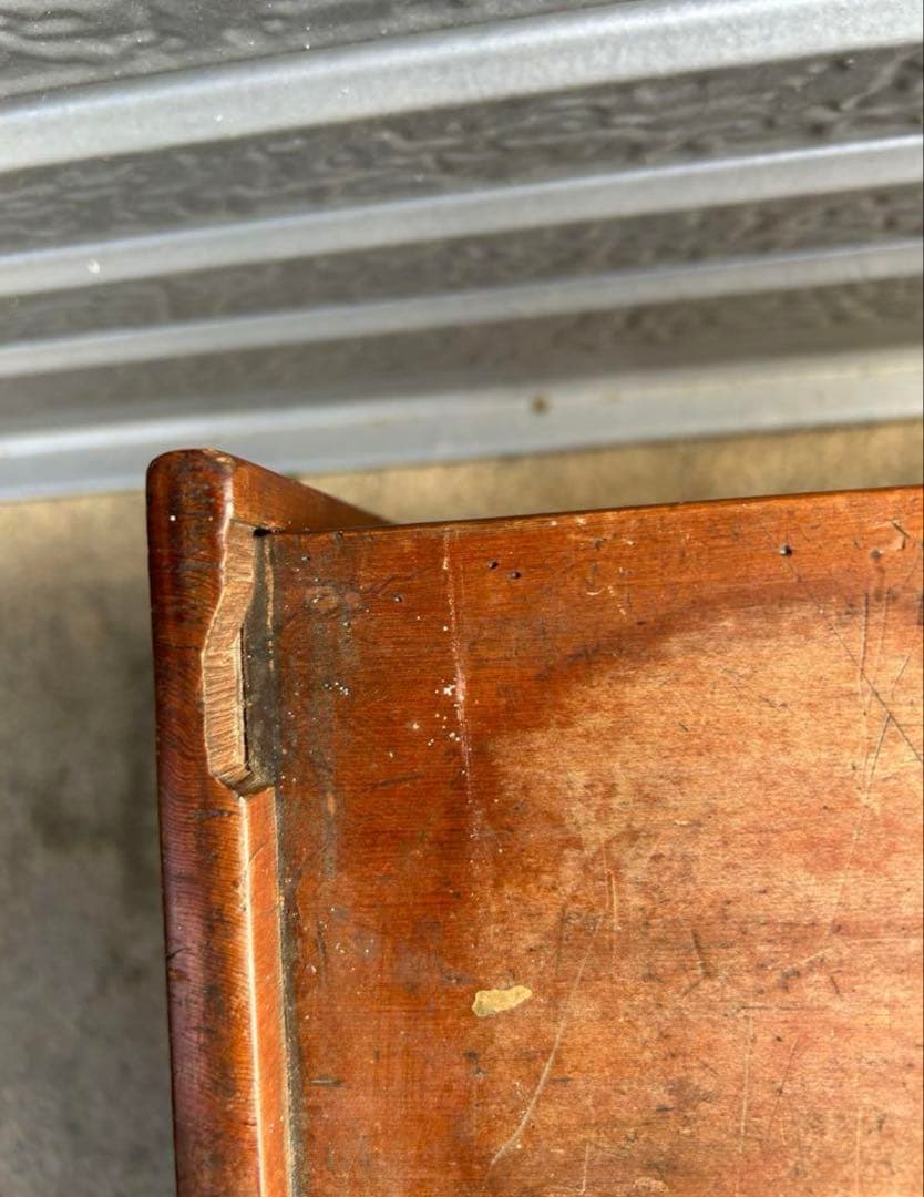 【アンティーク】木製 無垢材 文机 ローテーブル 座卓 昭和レトロ